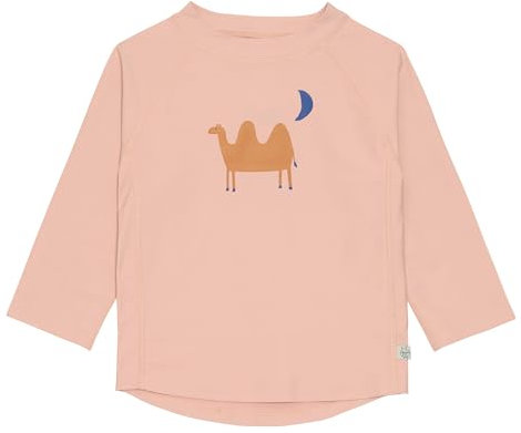 LÄSSIG Splash & Fun Schwimmshirt Badeshirt Rashguard Langarm mit UV-Schutz (DE/NL/SE/PL, Numerisch, 74, 80, Camel pink)