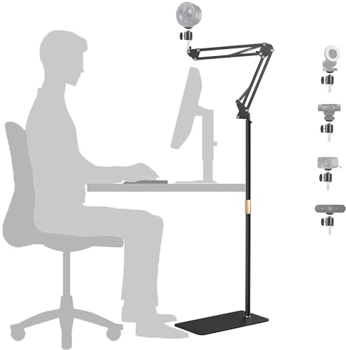 AYIZON Kiyo Webcam-Bodenständer, Metall, zusammenklappbar, kompatibel mit Razer Kiyo, Kiyo Pro, Kiyo X, Kiyo Pro Ultra Webcams
