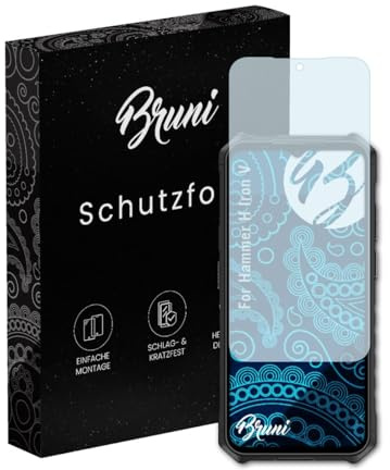 Bruni Schutzfolie kompatibel mit Hammer H Iron V Folie, glasklare Displayschutzfolie (2X)
