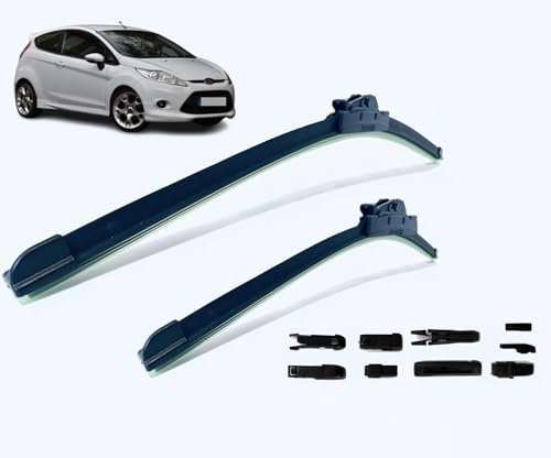 Coppia Spazzole Tergicristallo Compatibili con FORD FIESTA DAL 07/2008-5/2017-65 38 cm Tergicristalli per Parabrezza Anteriore Aero Flat Nuove