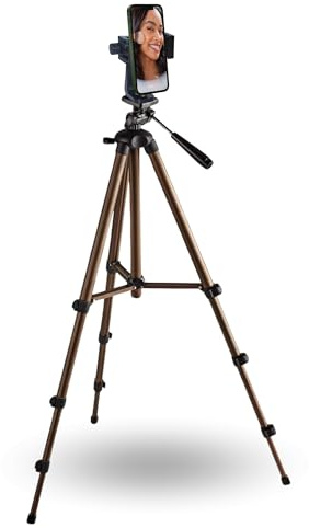 TronicXL 134cm Smartphone Stativ drehbar Halterung Ständer Tripod Handy hoch Foto Video höhenverstellbar