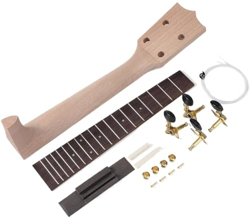 Bausatz für Ukulelen mit Montageanleitung, Gitarrenbau-Set, Ukulele | Bausatz, Handwerkswerkzeuge für Gitarre, aus Holz, für Weihnachten, Geburtstag, V