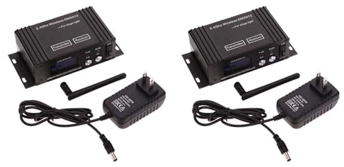 Remingtape 2X 512 Wireless Controller Empfänger Sender LCD-Display Leistung Einstellbar für Disco DJ Stage Bar Licht-EU-Stecker