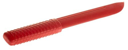 TEKKA BUDO Couteau en caoutchouc court rouge 23 cm - Couteau d'entraînement Exercices SV