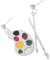 minkissy 1 Paar Pintenpinselohrringe kreative Ohrringe Damen Ohrstecker Modeschmuck für Damen Asymmetrischer Damenohrring Ohrschmuck für Frauen Ohrstollen Legierung Silver
