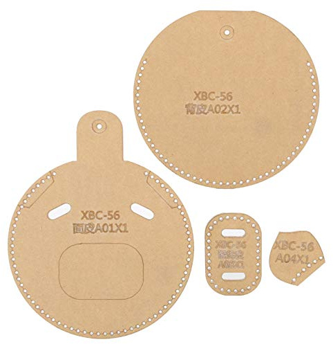 TIKATARER Acryl-Geldbörsen-Schablone, 4-teiliges Leder-Schablonen-Set, Transparentes Schnittmuster mit Schablonendesign, Ideal für -Geldbörsenherstellung und Bastelbegeisterte