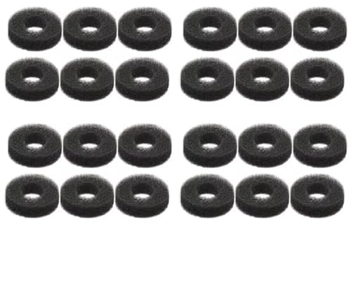 Entgoinggo Anillos de protección para mando de juegos con agarre mejorado y cubiertas de esponja autoadhesivas compatibles con PS5 para Xbox y Switch (negro baja elasticidad)