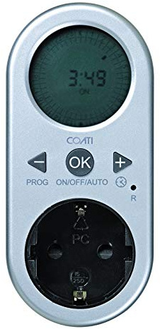 Programador Digital Diario Aluminio Af132082 Coati | Pantalla LCD