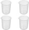 Othmro 300ml Plastic Measuring Cup, Graduated Beaker Measuring Jug with Handle Liquid Container for Baking Cooking Kitchen Lab Measure Tool 5pcs