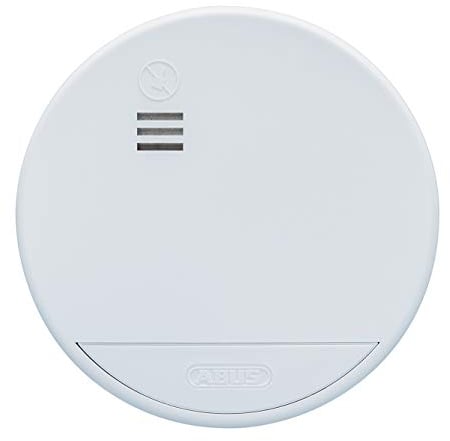 ABUS Funk-Rauchmelder RWM165 - mit 10-Jahres-Batterie - 12 Melder vernetzbar - Q-Label & DIN EN14604 Zertifiziert - 85 dB Alarm - Weiß