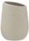 WENKO Vaso higiene dental Badi beige cerámica - Soporte para cepillos de dientes, para cepillos y pasta de dientes, Cerámica, 8 x 11 x 8 cm, Beige