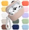 superdivision [3 in 1] AirPods Pro 2 Silicone Case + Anti-Lost Carabiner + Dust Guard Metal Film, Protective Cover with Keychain for Apple AirPods Pro 2 (2022) [Front LED Visible]