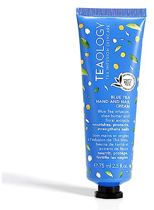 Teaology Blue Tea Hand and Nail Cream 75ml I Handcreme und Nagelpflege in einem I schnell einziehend I Naturkosmetik I vegan