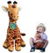 EcoBuddiez - Giraffe from Deluxebase. Large 35cm Soft Plush Animals made from Recycled Plastic Bottles. Eco-Friendly Cuddly Gift for Kids and Cute Stuffed Animal Toy for Toddlers.