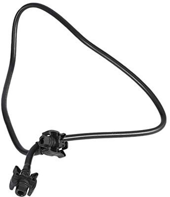 iSpchen Tubo di Gomma per Auto Radiatore Linea di Ritorno dell'Acqua del Radiatore Flessibile 9675977580 Nero