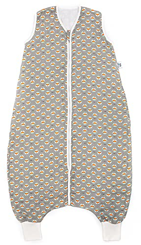 Hosenmax Sommerschlafsack mit Beinen - Kühle & Warme Sommernächte – TOG 1.0 - Übergangs Schlafsack mit Füßen - Flinker Fuchs Größe 110 cm