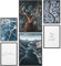 Papierschmiede® Mood Poster Set Eiszeit, Bilder Wohnzimmer Deko Schlafzimmer, 2x DIN A4 und 4x DIN A5, Elch Winter Schnee Frost - ohne Rahmen