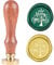 CRASPIRE Merry Christmas Sealing Wax Stamp Christmas Tree X'MAS EVE Wax Seal Stamp Head with Wooden Handle for Christmas Invitations Envelope Cards Decoration
