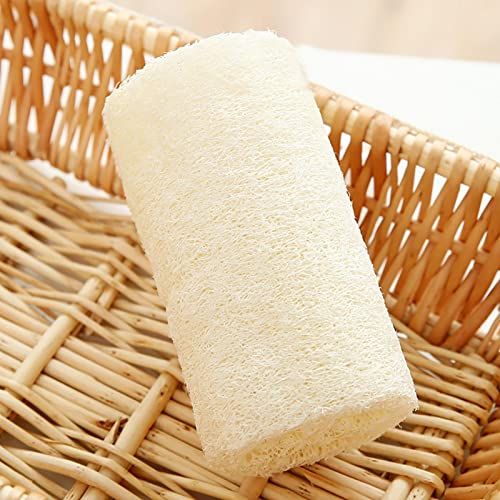 Esponja de luffa, esponja de ducha de baño de luffa, cepillo de enjuague natural, esponjas de lufa naturales para ducha, esponjas faciales y bañadores.