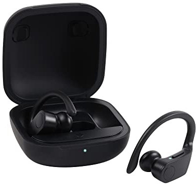 Reflex Active Sport TWS In-Ear-Kopfhörer mit weichem Silikon-Greifer BT5.2 mit weichen gummierten Ohrstücken in verschiedenen Ohrgrößen Gummilackierung mit Markenlogo auf der Hülle Schwarz