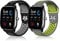 ToVioc 20mm Armband für Amazfit Active 2 Square/2/1, GTR Mini, Atmungsaktiv Regenbogen Silikon Ersatzarmband Sportarmband für Amazfit GTS 4/4 Mini/3, Bip 3/3 Pro - Schwarz Grau&Grau Gelb
