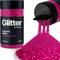 Hemway Premium Glitter Shaker - Dark Rose Pink | Ultrafine Metallic Flake Sequins for Resin & Epoxy Crafts | Craft Supplies for Tumblers, Festival, Hair, Face, Body, Eye & Nail Art | 130 g