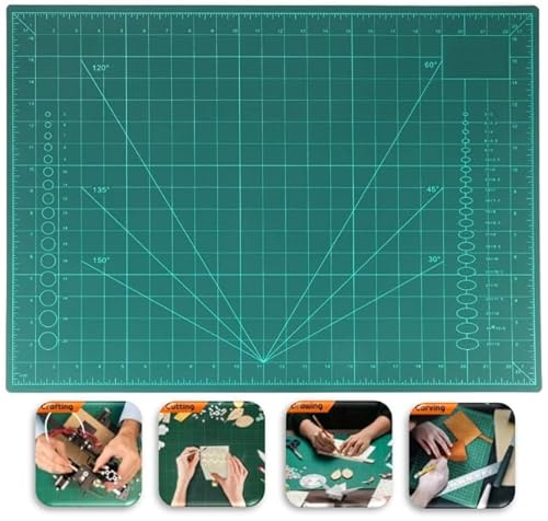 Flexible Cutting Mat, PVC Cutting Mat, Gridded Rotary Cutting Board for Craft, Fabric, Quilting, Sewing, Scrapbooking Project Cutting Mat (A4-30X22 CM)