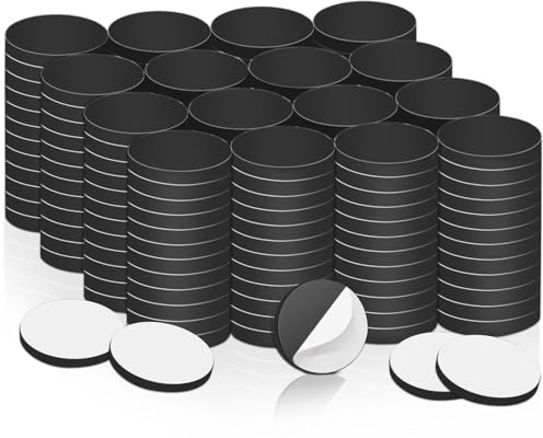 Magnetplättchen selbstklebend, 250 Stück 10x2mm Magnete Selbstklebende Stark, Runde Klebemagnete für Magnettafel, Magnetpunkte selbstklebend, Flache Magnete Kühlschrank Magnete für Fotos, Whiteboard