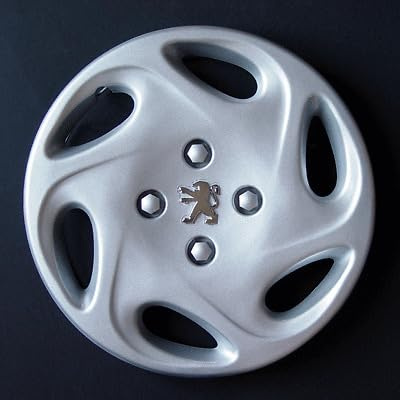 Radzierblenden-Set für Peugeot 206/106/306/406/806/806/Ranch/Bipper – Durchmesser 13 Zoll – mit Chrom-Logo, kein Original