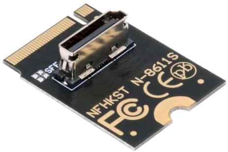 Chenyang Oculink SFF-8612 SFF-8611 to PCI-E 4.0 NVME M.2 M-Key 2230 Vertical Host Adapter for U.2 SSD & eGPU