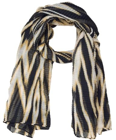 Gerry Weber Damen Schal mit Ikat Print gemustert schwarz/cream/yellow print 99