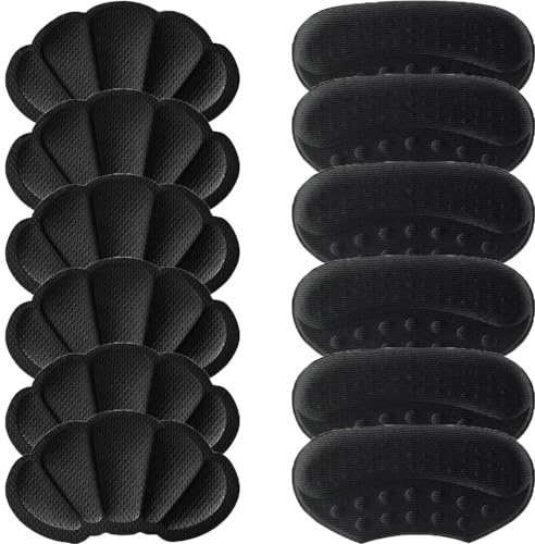 Heel Protectors Feet Shoe to Big Filler Protector Self-Adhesive Patches Sticker Wrinkle Pads Inserts Cushion Blisters Pain Relief Prevention Heel Grips Men Women(8 Pairs)