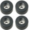 FMHXG 4PCS Air Compressor Isolation Pad Round Amplifier Rubber Feet with Iron Piece JH4205 38x20 Rubber Feet Audio Fittings Computer Desk Feet Amplifier Feet Black