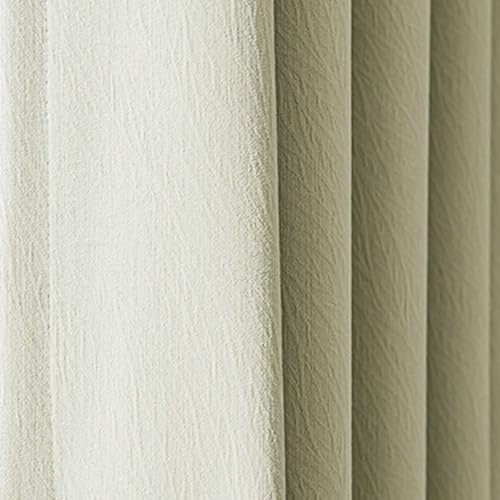 Daesar Gardinen mit Schlaufen 2er Set, Vorhang Blickdicht Minzgrün 132x214CM Modern Einfarbig Verdunklungsvorhänge Kinderzimmer Schlafzimmer Wohnzimmer