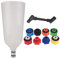 MotorMinds Kit d'entonnoirs d'huile Moteur, 10 Pièces Voiture Moteur Huile Entonnoir Adaptateur De Remplissage Ensemble Plus Pivotant Offset Tube D'extension Tube Auto Van Outils
