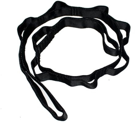 Fonyiunce Daisy Chain 180cm|Sangle d'extension pour Hamac de Yoga|Corde Escalade|Sangle Etirement Yoga|Sangle de Sport Réglable en Nylon|Bandes D'exercice pour Stretching, Pilates, Fitness, D'Escalade