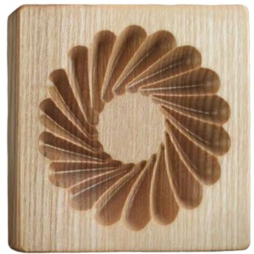 Hand Vakuumpumpe Klima aus Holz für die Küche, Keksstempel, Stempel, Keksausstecher für Keksstempel, Sommer, Frühlingsdeko Kleeblatt Ausstecher Klein (Yellow, 10X10X2CM)