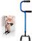 Quad Cane Verstellbarer Tetrapod-Gehstock mit vier Beinen breiter Basis – Aluminium, leichte Stehhilfe