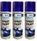 DIOXSTAR Blue Gloss Spray Paint, Gloss Finish, Fast Drying, Non-Cracking, DIY Spray Paint for Metal, Wood, Glass, Easy to Use, Long-Lasting, 400ml (3 PCS)