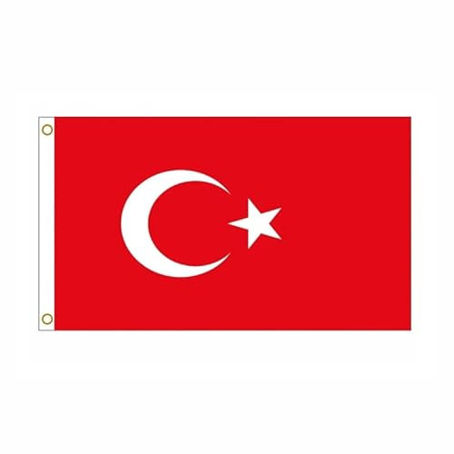 Hissflagge Flagge Fahne mit Ösen Fahnen Flaggen Nationalflagge 90x150 cm (Türkei)