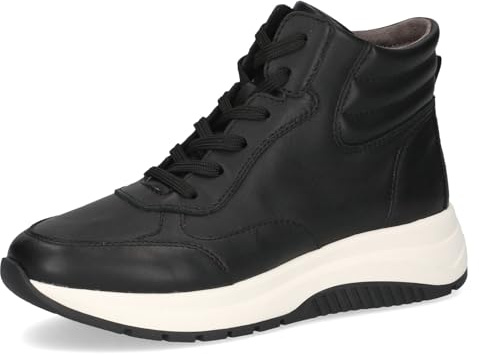 CAPRICE Damen Sneaker hoch aus Leder Plateau