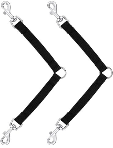 FSSTUD Doppelendige Hundehalsband-Clips, Sicherheits-Hundeleinen-Verbindungsstücke, Nylon, Hundehalsband, Backup-Clips, Hundegeschirr, Verbindungs-Clips, Hundeleinen-Zubehör für Training,