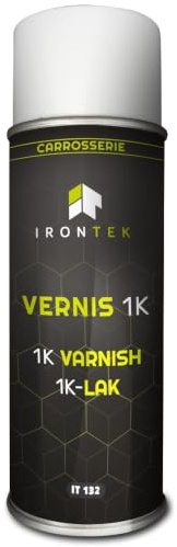 Vernice Trasparente Spray Auto - IRONTEK - 400ml | IT132 | Protezione UV Anti-Graffi | Finitura Brillante | Asciugatura Rapida | Formula Professionale Carrozzeria
