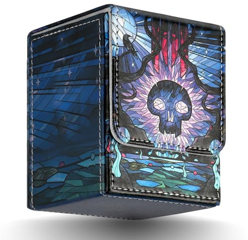 TCGUARD Deck Box para tarjetas MTG, TCG Caja de almacenamiento para tarjetas Magic The Gathering para más de 100 tarjetas con funda individual con juegos de cartas coleccionables, TCG, Yugioh, etc
