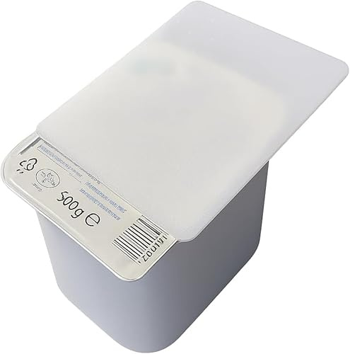 Quarkbecherdeckel 3x / Spülmaschinenfest bis 80°C / 250g/500g / Nachhaltig & Wiederverwendbar/BPA-frei/Made in Germany