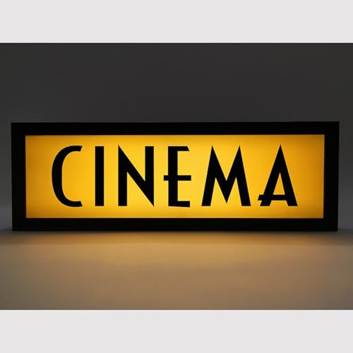 CINEMA RGB LED Neon Lightbox avec télécommande Studio professionnel Podcast Radio Lights Sign pour cinéma Cafés Décoration murale pour la maison USB Powered