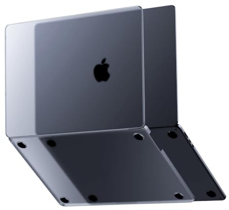 2025 M4 Laptophülle für MacBook Air 13 15.3 Hülle M3 M1 für MacBook Pro 13 14.2 16.2 Frosted Schutzhülle, durchscheinend blau, für Air 13.6 Zoll/A3113/A2681/A3240