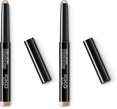 KIKO Milano Long Lasting Eyeshadow Stick 03 | Lidschatten-Stick Mit Cremiger Formel Und Extremem Halt (Packung mit 2)