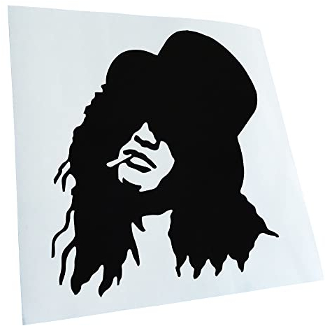 Kiwistar - Autoaufkleber - Rockmusiker Rockband - Schwarz - 11x10cm - Aufkleber für Auto, Laptop, Fahrrad, LKW, Motorrad mehrfarbig JDM Decal Racing