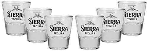 Sierra Tequila Shotglas Shotgläser Glas Gläser 2cl geeicht - 6er Set